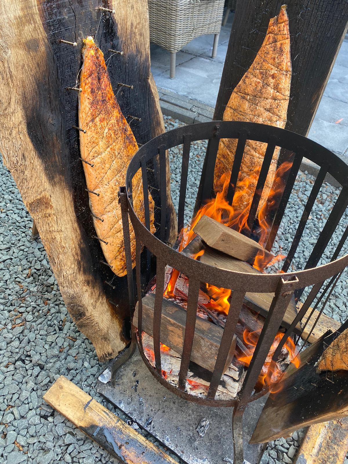 Zalm van de plank ‘Menu deluxe’